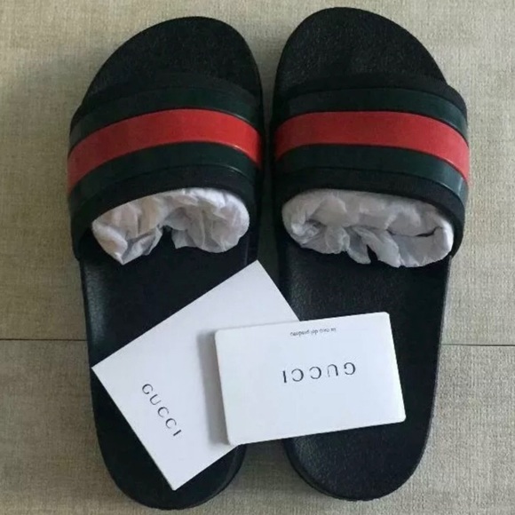 Gucci Other - 🚫SOLD🚫New MEN’S Gucci Logo Slides EU 42, US 8.5